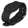 WL4 RFID10-ADJ-B siliconen verstelbare armband zwart (10 stuks)