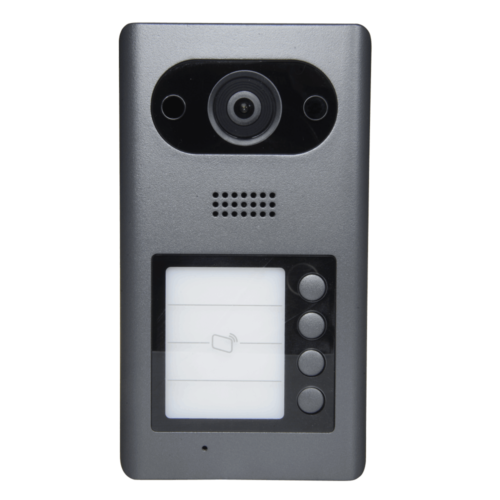 X-Security XS-3211E-MB4-V3 IP video intercom 4-knop buiten station (netwerkkabel aansluiting) met PoE en Mifare kaartlezer