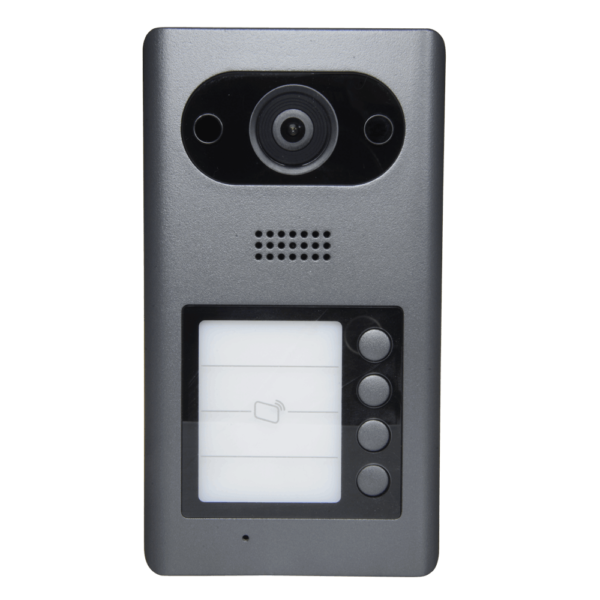 X-Security XS-3211E-MB4-V3 IP video intercom 4-knop buiten station (netwerkkabel aansluiting) met PoE en Mifare kaartlezer