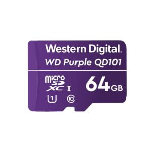 Western Digital WDD064G1P0C WD Purple 64GB microSD geheugenkaart voor bewakingscamera's