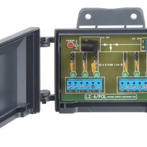 WL4 LZ-6/POL zesvoudige voeding verdeler met individuele zekeringen en doorlus mogelijkheid