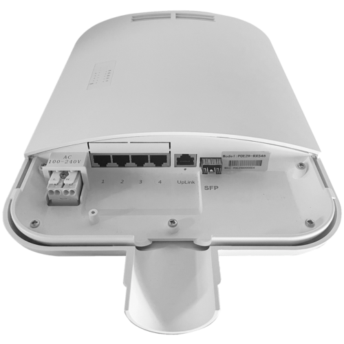 WL4 SW0504POE-60-O switch voor buiten met 4 x POE 802.3at/af, 1x UpLink en 1x SFP poort