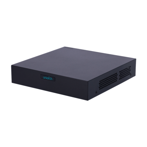 Uniarch NVR104S3-P4 4-kanaals Netwerk Video Recorder tot 6 megapixel met PoE, 1x HDD, Full HD HDMI en VGA uitgang