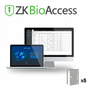 ZKTeco webbased ZKBioAccess software licentie tot 5 deuren