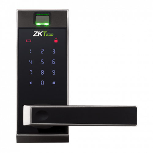 ZKTeco AL20DB smart deurslot met vingerafdruk lezer, Bluetooth, mobile app en PIN code voor binnen