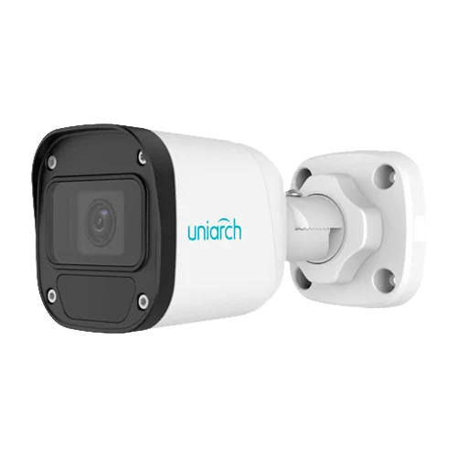 Uniarch IPC-B122-APF28 Full HD 2MP buiten bullet camera met 2.8 mm lens, 30m Smart IR, WDR, PoE, ingebouwde microfoon en gratis applicatie