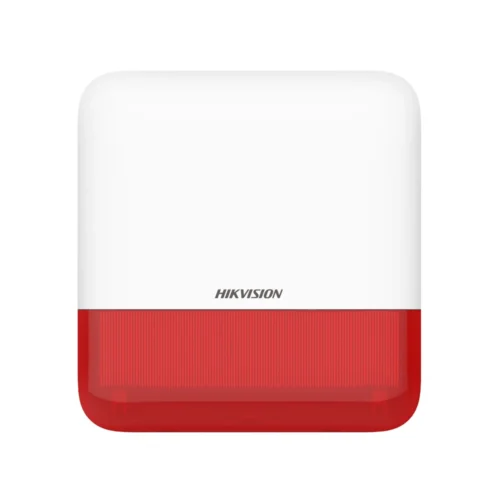Hikvision DS-PS1-E-WE (RED) AX PRO draadloze buiten sirene met rode strobe