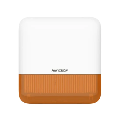 Hikvision DS-PS1-E-WE (ORANGE) AX PRO draadloze buiten sirene met oranje strobe