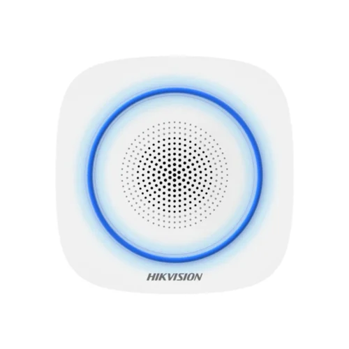 Hikvision DS-PS1-I-WE (BLUE) AX PRO draadloze binnen sirene met blauwe LED