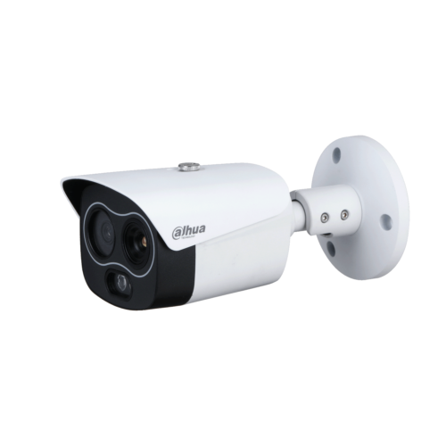 Dahua TPC-BF1241-D7F8-DW-S2 Hybrid thermische warmtebeeld en optische 4MP buiten bullet camera WizSense AI serie