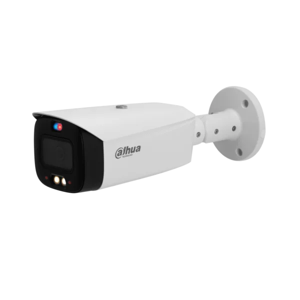 Dahua IPC-HFW3849T1-AS-PV-S4 UltraHD 4K WizSense 8MP Full-color TiOC Active Deterrence bullet camera met vaste 2.8 mm lens, 30 meter IR en wit LED, alarm, MicroSD en ingebouwde microfoon en speaker