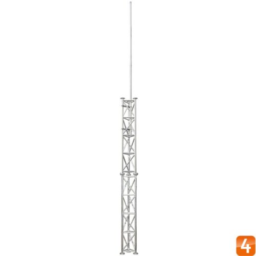WL4 ML55 universele aluminium vrijstaande kantelbare truss mast 5,5 meter in onderdelen kit voor zelfbouw met grondanker
