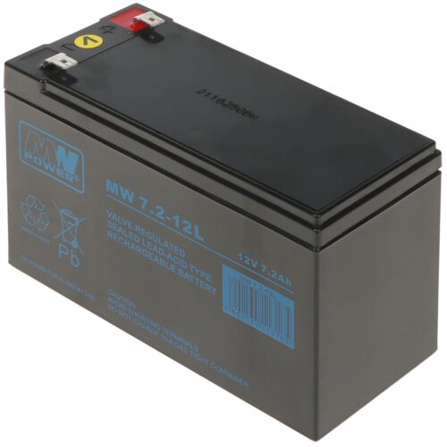 WL4 SB-12-72 accu 12VDC 7,2Ah voor bijvoorbeeld een zonnepaneel, alarm, UPS of toegangscontrole installatie