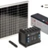 WL4 SOLAR-KIT-120B30-20 complete zonne-energie kit met 12V 12Ah accu, snoer, 30W zonnepaneel en controller