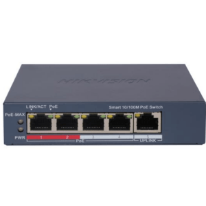 Hikvision DS-3E1105P-EI Pro-serie 4 poort Fast Ethernet Smart managed POE switch