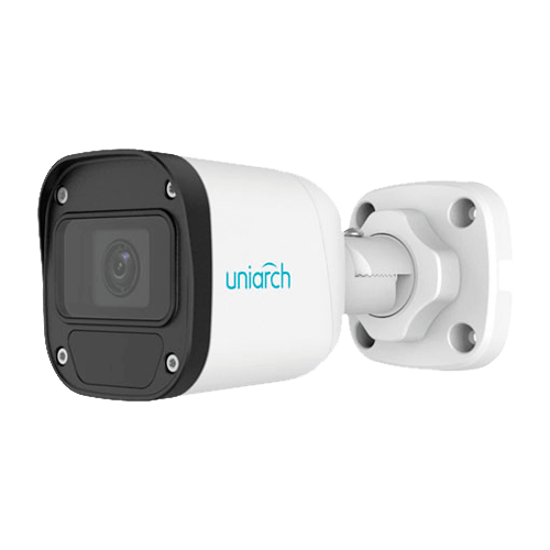 Uniarch IPC-B124-APF28 Full HD 4MP buiten bullet camera met 2.8 mm lens, 30m Smart IR, WDR, PoE, ingebouwde microfoon en gratis applicatie
