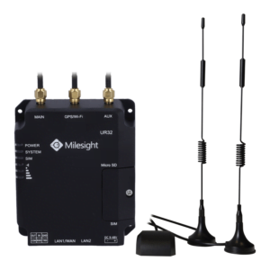 Milesight UR32L-L04EU-G-P industriële 4G LTE router met 2xRJ45 PoE poorten, GPS en 150Mbps voor M2M en IoT