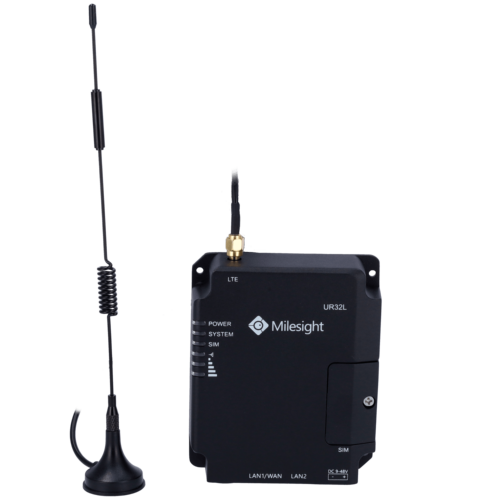 Milesight UR32L-L04EU-P industriële 4G LTE router met 2xRJ45 PoE poorten en 150Mbps voor M2M en IoT