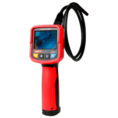 UNI-T UT665 borescope inspectie camera met 1 meter waterdichte flexibele probe met LED verlichting en 2.36 inch TFT display