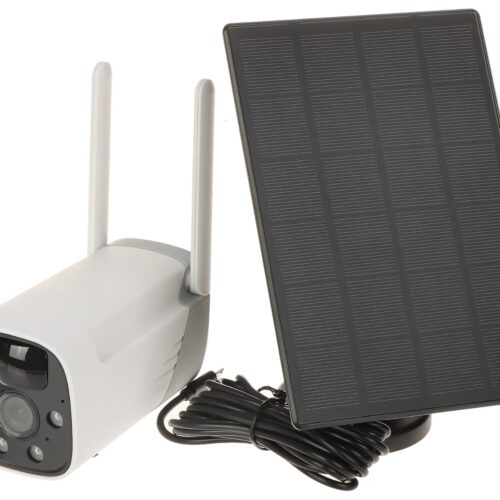 WL4 IPC2TWBS-WIFI-SOLAR 2.1MP WiFi buiten camera met los zonnepaneel, IR en wit LED nachtzicht, PIR, microSD, audio, Tuya app