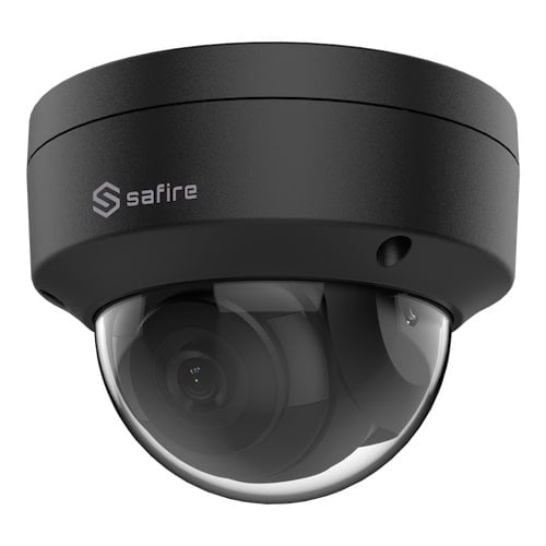 Safire SF-IPD835WAG-4P-HV Full HD 4MP grijze buiten dome met IR nachtzicht, gezichtsherkenning, Alarm en Audio IO