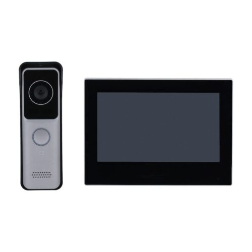 X-Security KTW02 complete WiFi/PoE video deurbel kit met 2MP buitenstation met kaartlezer en 7″ monitor