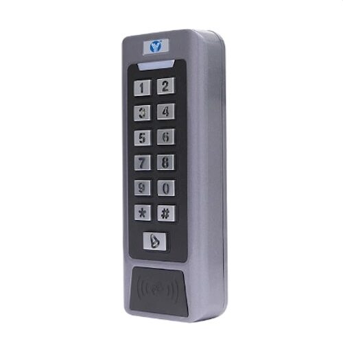 YLI YK-768A stand alone toegangscontrole voor 2 deuren, keypad, RFID kaartlezer, verlichting en deurbel geschikt voor buiten