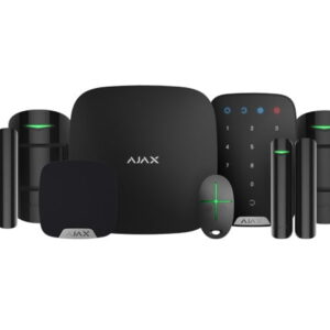 Ajax StarterKit Luxe Zwart met Hub, 2x DoorProtect, 2x MotionProtect, SpaceControl, KeyPad en HomeSiren