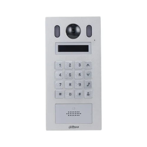 Dahua VTO6221E-P IP appartement video intercom buiten station (netwerkkabel aansluiting) met display, PoE, keypad en Mifare kaartlezer