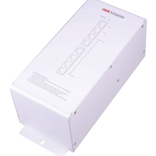 Hikvision DS-KAD606 video/audio distributeur met 6 x PoE voeding en 2 x netwerk voor Hikvision IP video intercom