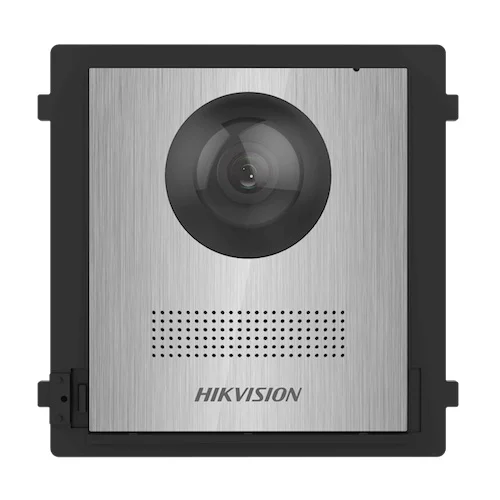 Hikvision DS-KD8003-IME1(B)/NS RVS IP video intercom buiten station camera module, 2MP Full HD 180 graden, IR nachtzicht, PoE