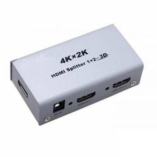 WL4 HDMI-SPL-4Kx2K actieve HDMI Ultra HD 4K splitter van 1 naar 2 x HDMI met voeding en HDMI-kabel