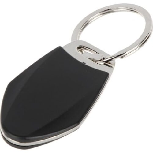 WL4 Mifare luxe tag zwart met metaal en serienummer en met key ring