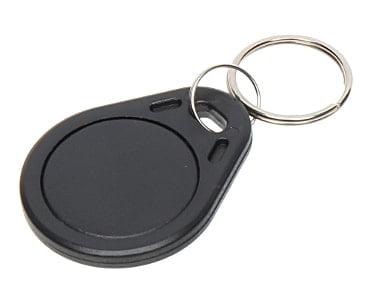 WL4 RFID tags zwart met key ring en serienummer (10 stuks)