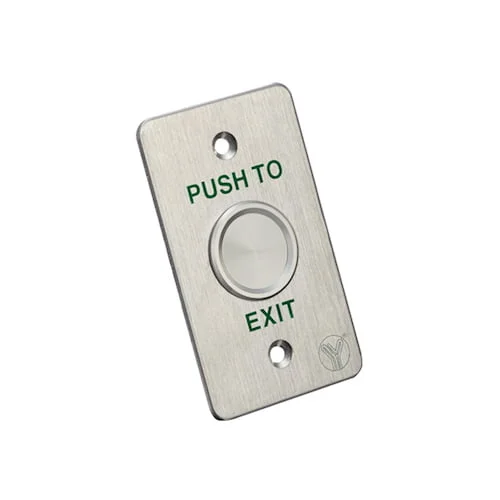 YLI PBS-820B Piëzo-elektrische touch uitgang knop inbouw of opbouw voor binnen of buiten IP68