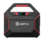 Safire BATP100W draagbare accu Li-ion powerpack 155Wh met drie 12V uitgangen, één 230VAC uitgang en drie USB poorten