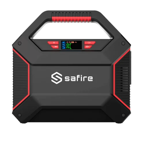 Safire BATP100W draagbare accu Li-ion powerpack 155Wh met drie 12V uitgangen, één 230VAC uitgang en drie USB poorten