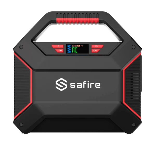 Safire BATP100W draagbare accu Li-ion powerpack 155Wh met drie 12V uitgangen, één 230VAC uitgang en drie USB poorten