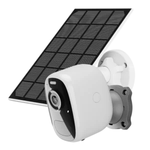 VicoHome CG122-SOLAR draadloze 3 megapixel WiFi camera met zonnepaneel voor buiten met zonnepaneel, IR nachtzicht, wit licht, PIR, microSD en 2-weg audio