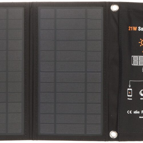 WL4 SP-M 21W 2.5A Opvouwbaar mobiel zonnepaneel met twee USB-A poorten