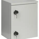 WL4 SR10WO6U-L metalen 6U 10" rack kast geschikt voor buiten muur montage met 2 sleutelsloten