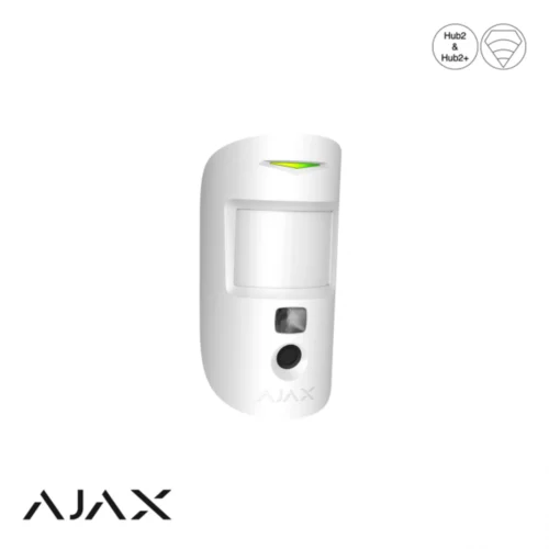 Ajax MotionCam Wit Draadloze IR-bewegingsdetector met fotocamera