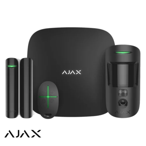Ajax StarterKit CAM Zwart met Hub 2, MotionCam, DoorProtect en SpaceControl