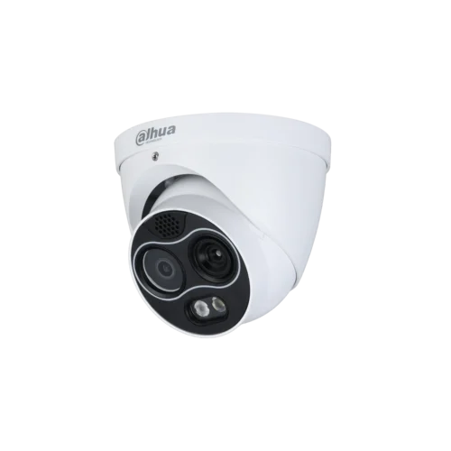 Dahua TPC-DF1241-B3F4-DW-S2 Hybrid thermische warmtebeeld en optische 4MP buiten AI Eyeball camera