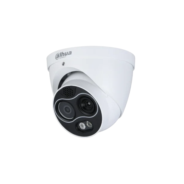 Dahua TPC-DF1241-B3F4-DW-S2 Hybrid thermische warmtebeeld en optische 4MP buiten AI Eyeball camera