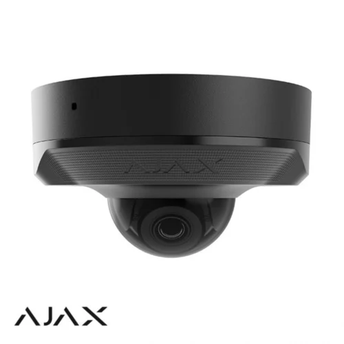 Ajax DomeCam Zwart Full HD 8MP Dome buiten camera met 4 MM lens