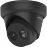Hikvision DS-2CD2343G2-IU-B 4MP Full HD zwarte turret dome buiten camera met 2.8mm lens, Microfoon, IR nachtzicht, PoE, 120dB WDR en microSD opname