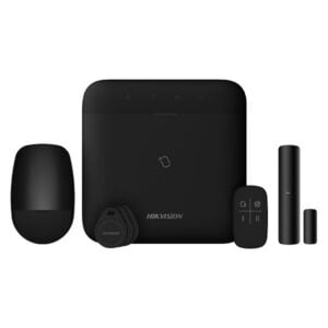 Hikvision DS-PWA96-Kit-WE AX PRO Alarm zwarte starterkit draadloos 868Mhz met kaartlezer, LAN, WiFi en 4G