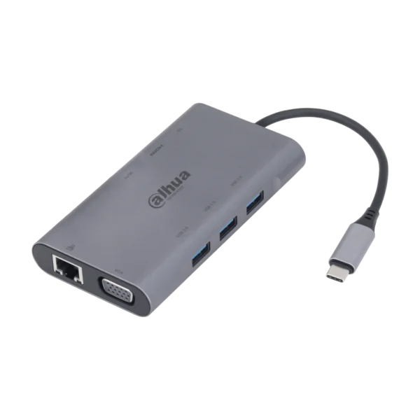 Dahua TC39 universele USB-C adapter met HDMI, VGA, RJ45, SD-kaart, MicroSD, USB-A en USB-C aansluitingen