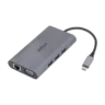 Dahua TC39 universele USB-C adapter met HDMI, VGA, RJ45, SD-kaart, MicroSD, USB-A en USB-C aansluitingen